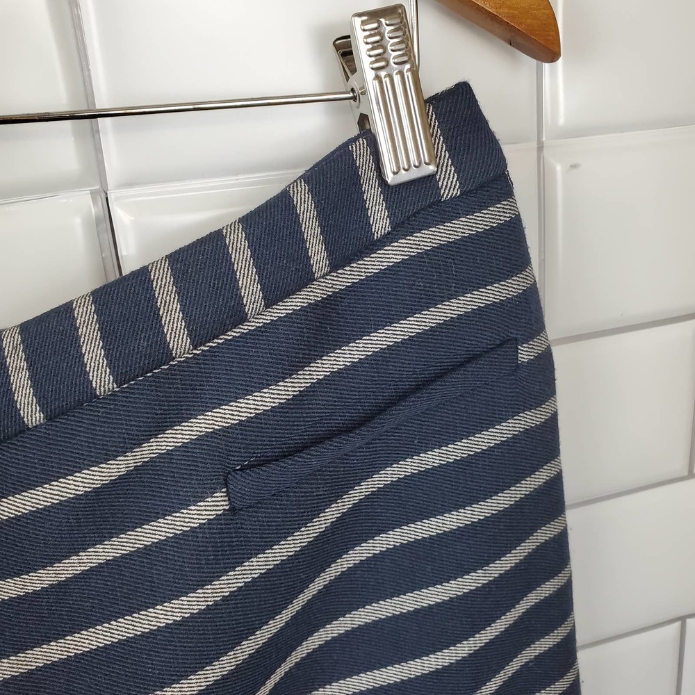 THE LIMITED | FRONT ZIP STRIPED CASUAL MINI SHORT SKIRT WOMEN'S SIZE 12P - Picture 5 of 15